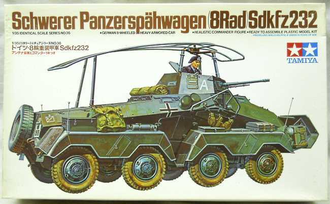 Tamiya 1/35 Sd. Kfz 232 LSchwerer Panzerspahwagen (8Rad), 35036 plastic model kit